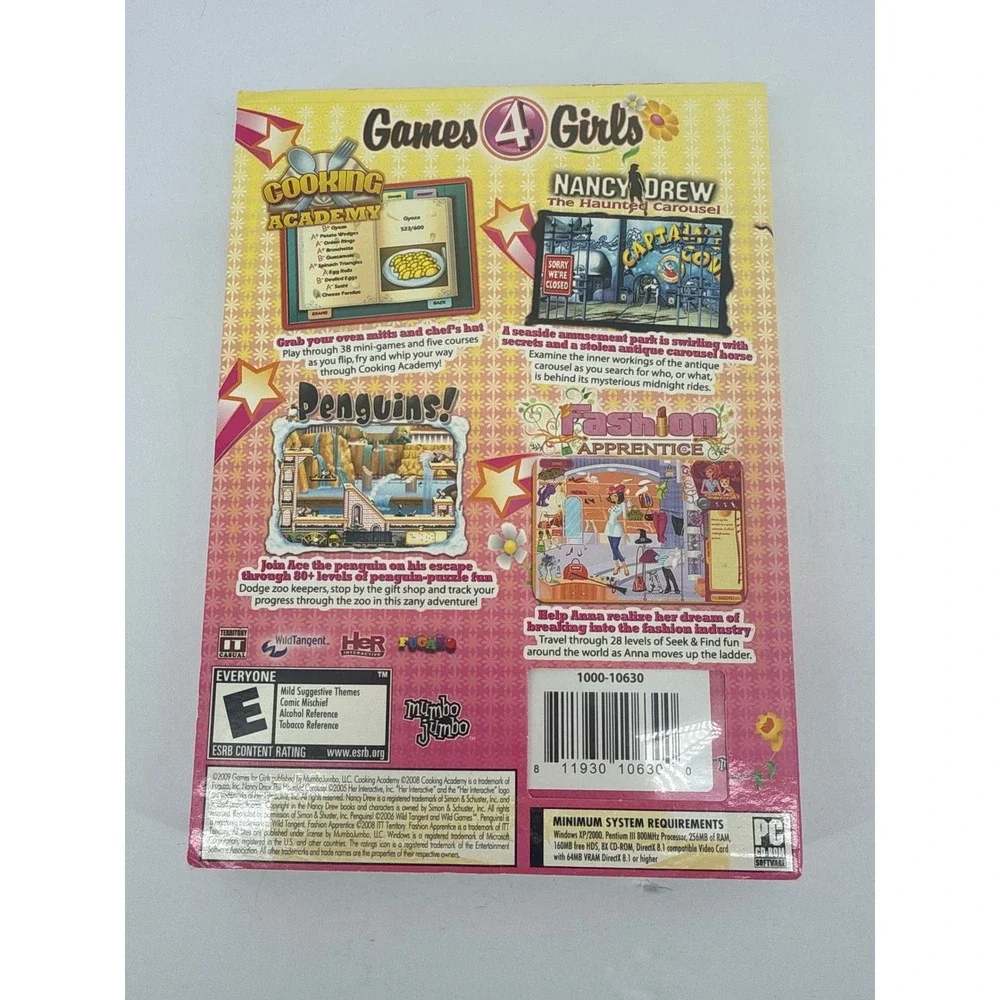 Games 4 Girls Premium Casual Games PC CD ROM Mumbo Jumbo 4 Great Games